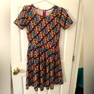 Beautiful LulaRoe Patterned Dress sz. M